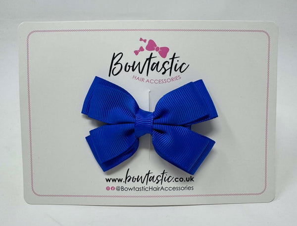 3 Inch Layer Butterfly Bow - Electric Blue