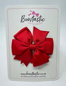 3 Inch Double Pinwheel Bow - Red
