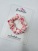 Mini Scrunchie - Pink Cherry & Bow