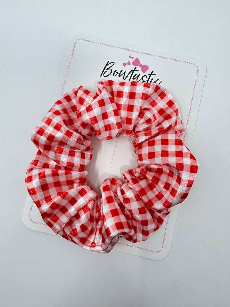 Scrunchie - Red Gingham