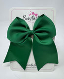 4 Inch Cheer Bow Bobble - Forest Green