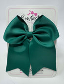 4 Inch Cheer Bow - Hunter Green