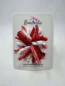 3.5 Inch Corker Bow - Red & White Gingham