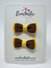 1.75 Inch Bow - Turftan & Yellow Gold - 2 Pack