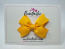 3 Inch Flat 2 Layer Bow - Yellow Gold