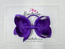 3.5 Inch Bow Thin Elastic - Purple