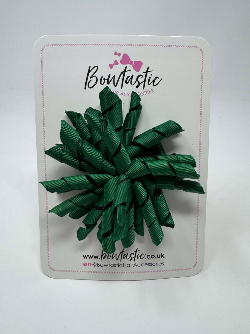 3.5 Inch Corker Bow - Forest Green