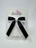 3 Inch Tail Bow - Black & White