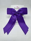 7 Inch Tail Bow - Purple