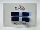 2 Inch Slide Bows - Navy & Bluebell - 2 Pack