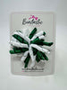 3.5 Inch Corker Bow - Forest Green & White