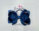 3.5 Inch Bow Thin Elastic - Light Navy
