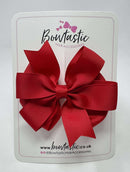 3.5 inch Butterfly Pinwheel Bow - Red