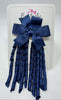 3 Inch Pinwheel Corker Bow - Navy