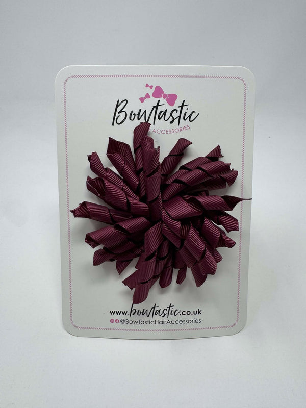 3.5 Inch Corker Bow - Burgundy