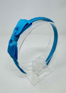 3 Inch Flat Bow Alice Band - Turquoise