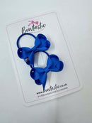2 Inch Bow Thin Elastic - Royal Blue - 2 Pack