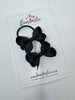 2 Inch Bow Thin Elastic - Black - 2 Pack