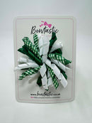 3.5 Inch Corker Bow - Forest Green & White Gingham