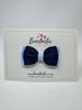3 Inch Flat Double Bow - Navy & Bluebell