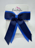 4.5 Inch Tail Bow - Navy & Royal Blue