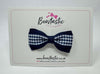 3 Inch Tuxedo Bow - Navy Gingham