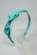3 Inch Flat Bow Alice Band - Aqua