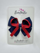3.5 Inch Flat Bow - Red & Navy