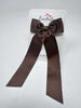 XL 4 Inch Tail Bow - Brown