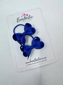 2 Inch Bow Thin Elastic - Cobalt - 2 Pack