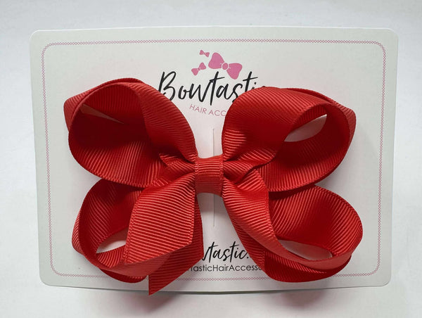 4.5 Inch 2 Layer Bow - Red