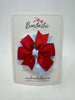 3 Inch Pinwheel Bow - Red & Bluebell
