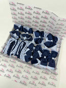 School Bundle - 5 Matching Pairs - Clips & Bobbles - Navy & Bluebell