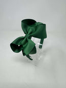 4 Inch Bow Alice Band - Forest Green
