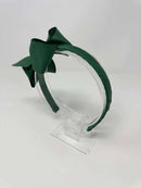 4 Inch Bow Alice Band - Forest Green