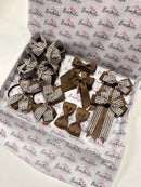 Surprise School Bundle - Matching Pairs - Turftan & Brown Gingham