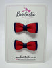 1.75 Inch Bow - Red & Navy - 2 Pack