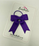 2.75 Inch Tail Bow Thin Elastic - Purple
