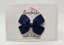 3 Inch Layer Butterfly Bow - Navy