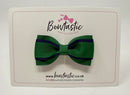 3 Inch 3 Layer Tuxedo Bow - Forest Green & Navy
