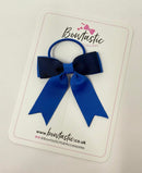 2.75 Inch Tail Bow Thin Elastic - Navy & Royal Blue
