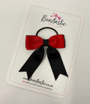 2.75 Inch Tail Bow Thin Elastic - Red & Black