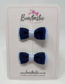 1.75 Inch Bow - Navy & Bluebell - 2 Pack
