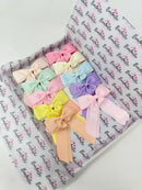 Bow Set - 4.5 Inch Tail Clips - 10 Pack - Pastels