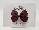 3 Inch Layer Butterfly Bow - Burgundy