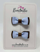 1.75 Inch Bow - Bluebell & Turftan - 2 Pack