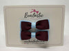 2.5 Inch Flat Bow - Burgundy & Blue Topaz - 2 Pack