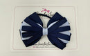4 Inch Loop Bow Bobble - Navy & Bluebell