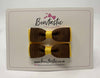 2.5 Inch Flat Bow - Turftan & Yellow Gold - 2 Pack
