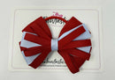 4 Inch Loop Bow Bobble - Red & Bluebell